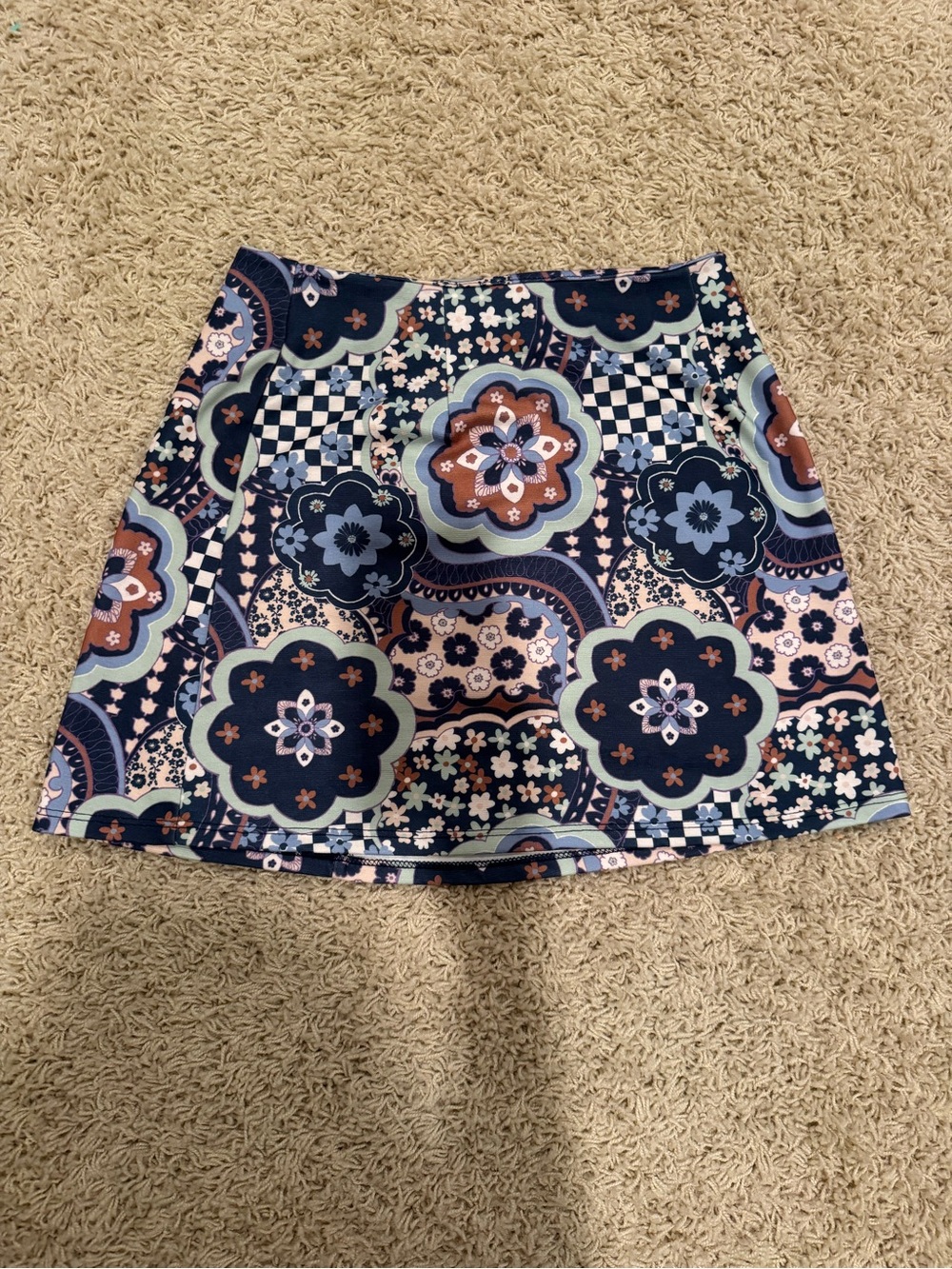Altar'd State Mosaic Mini Skirt